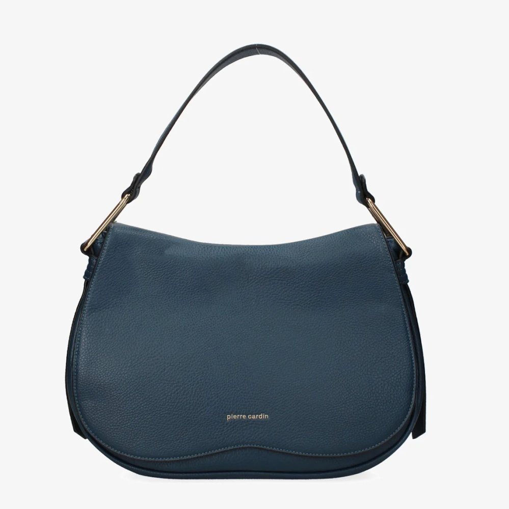 Levně Kabelka z ekologické kůže PIERRE CARDIN 3266 Blue
